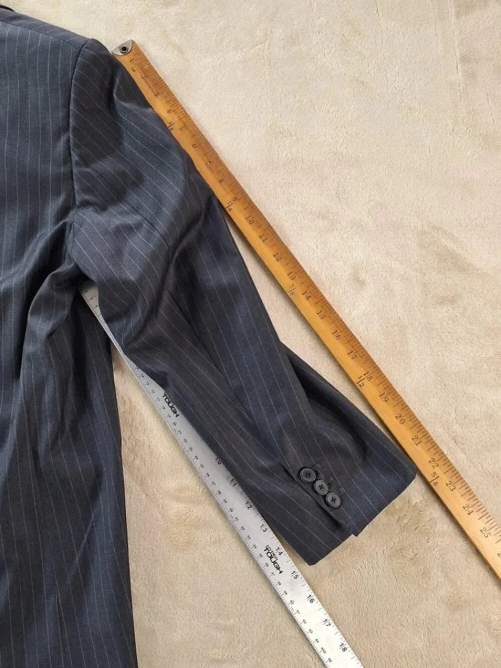 Hemrajani Brothers Blazer Mens 44 Loro Piana Wool Super 130s Italy Pinstripe